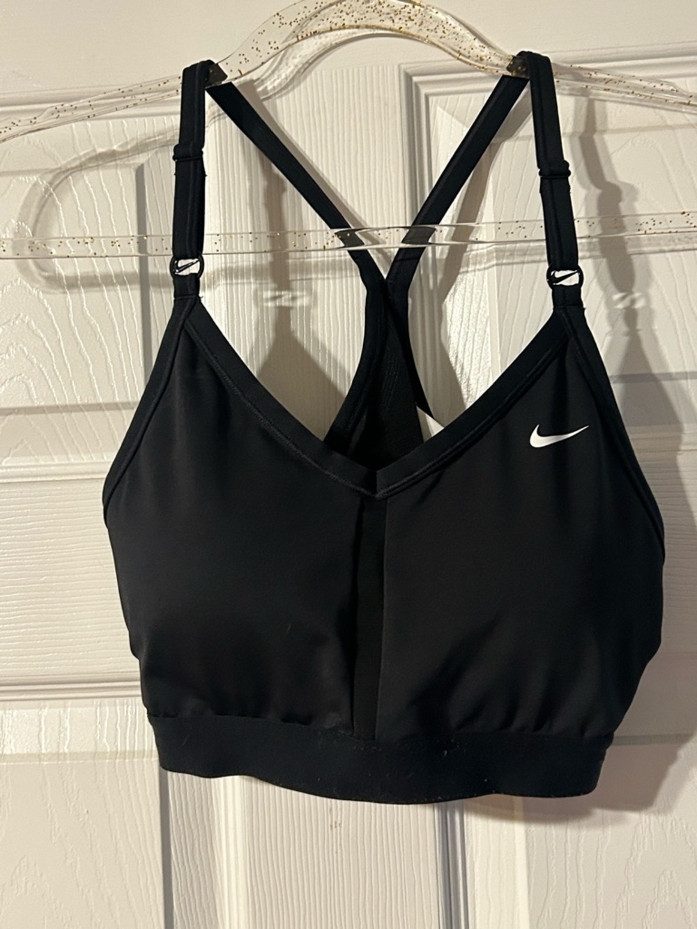 Nike Black Crossback Sports Bra with Swoosh
